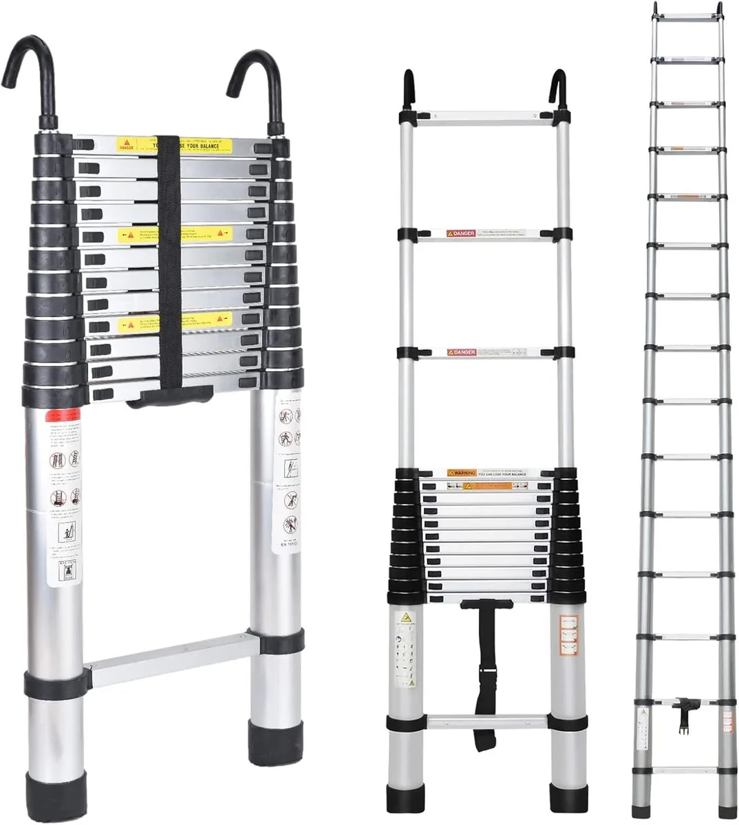 TAURKENAM TAURKENAM 16.4FT Telescoping Ladder with Detachable Hooks — product photo