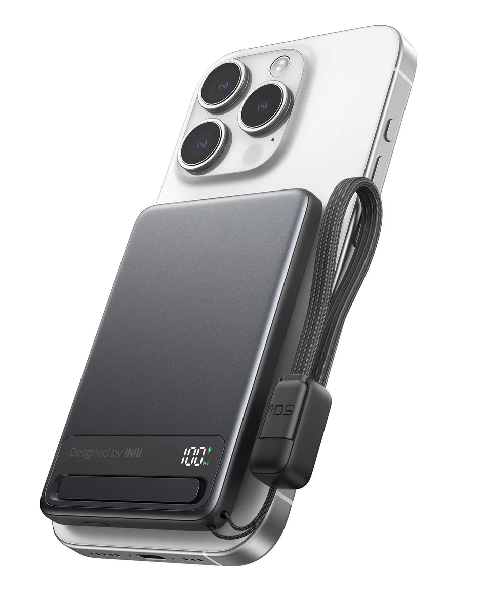 INIU INIU P75-P1 MagPro Slim 5K power bank 5000mAh 15W Qi2 20W PD — product photo