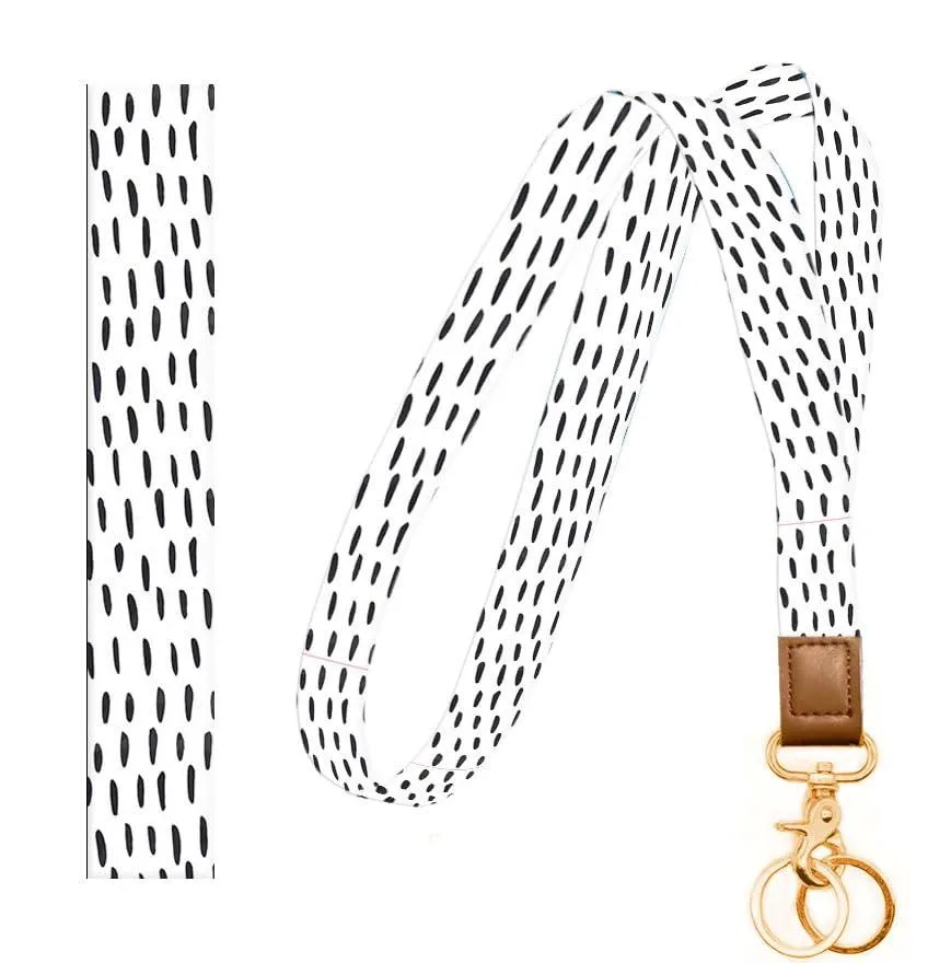  NUGGHU GAJKDF Lanyard Wallet Cute Polka Lines — product photo