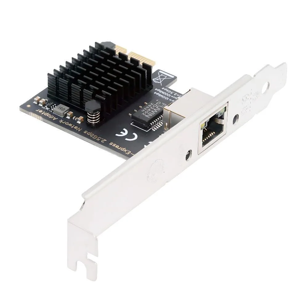 LORDWORLD LORDWORLD 2.5G PCIe 1x RJ45 Network Adapter with Low-Profile Bracket — product photo