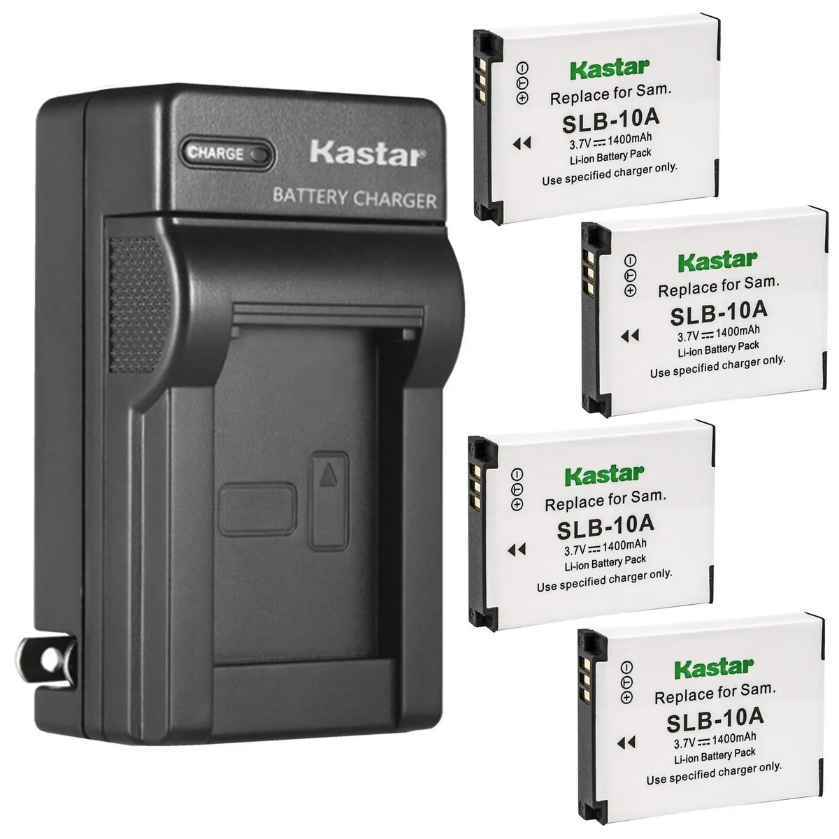 Kastar Kastar DLI-301 4-Pack Battery &amp; AC Wall Charger — product photo