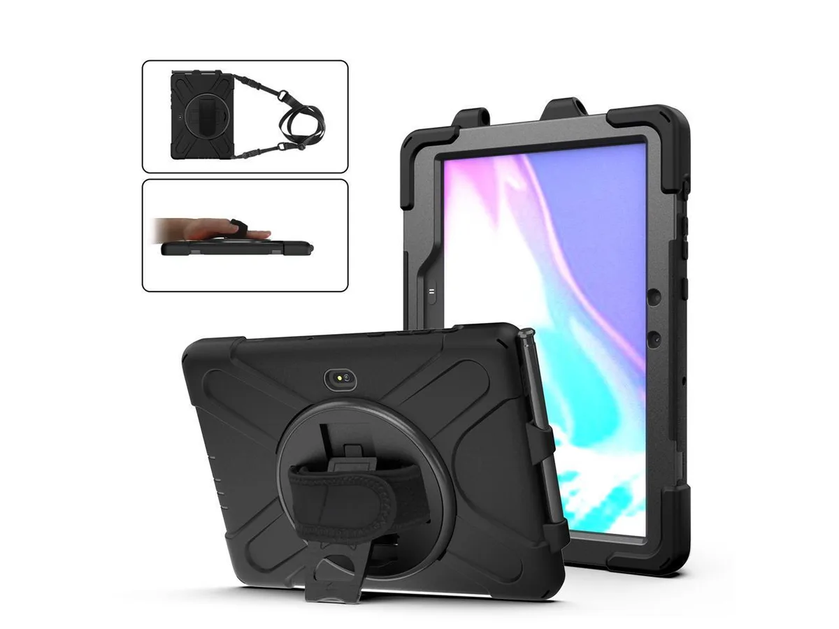 BONAEVER BONAEVER SM-T540/T545/T547 laptop case 10.1 inch shockproof cover with pen holder stand shoulder strap — product photo