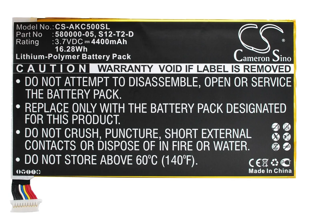 Cameron &amp; Co Cameron &amp; Co DS-CS-AKC500SL Battery 4.4 Ah 3.7V 4400mAh Black — product photo