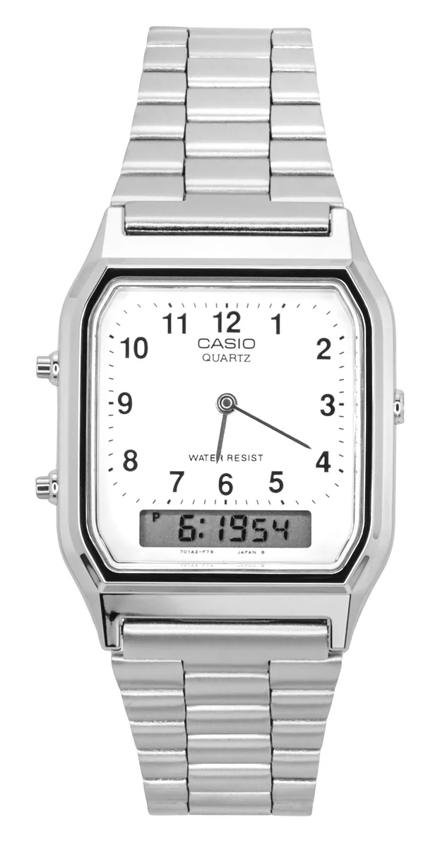 CASIO CASIO Vintage AQ-230A-7BMQ Analog Digital Quartz 100m Unisex Watch — product photo
