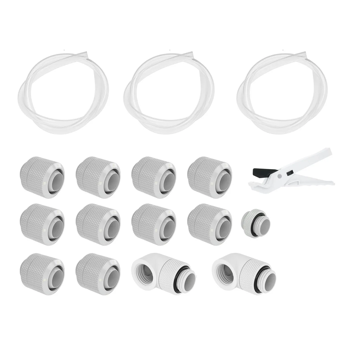 FormulaMod FormulaMod Soft Tube Fitting Kit White 10x13mm — product photo