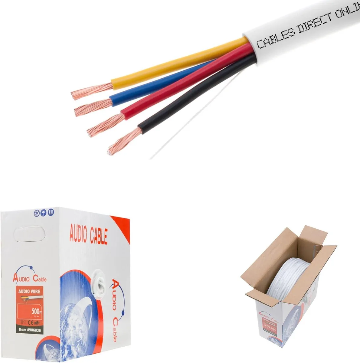 PISKEKAT PISKEKAT 14AWG 4-Conductor CL2 Speaker Wire 250ft — product photo