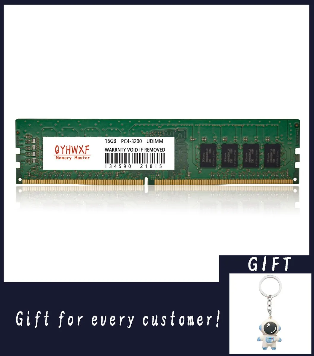 SK hynix SK hynix HMA82GU6DJR8N-XN 16GB DDR4 3200 desktop RAM — product photo
