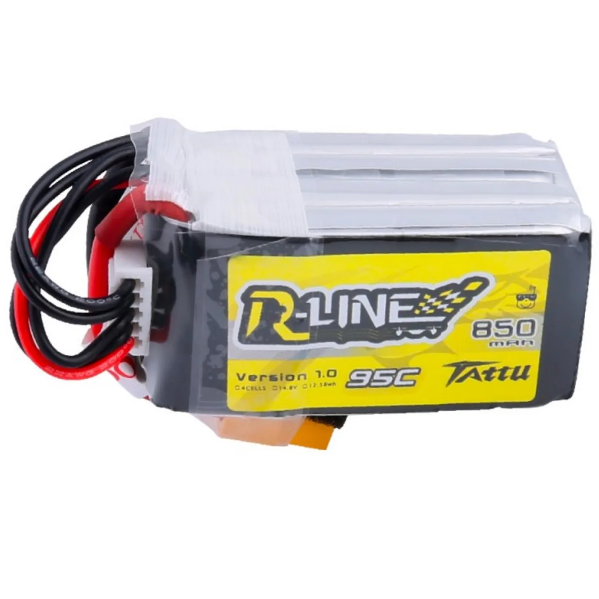 Tattu Tattu R-Line 850mAh 14.8V 95C 4S1P LiPo Battery Pack XT60 drone accessory — product photo