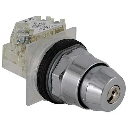 Schneider Electric Schneider Electric 9001KS43K10H1 selector switch 30mm 3-position keyed black — product photo