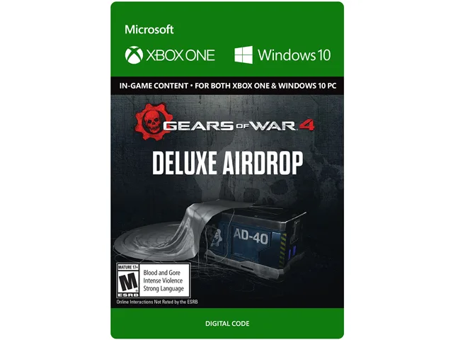 Microsoft Microsoft 7LM-00015 Gears of War 4 Deluxe Airdrop downloadable game — product photo