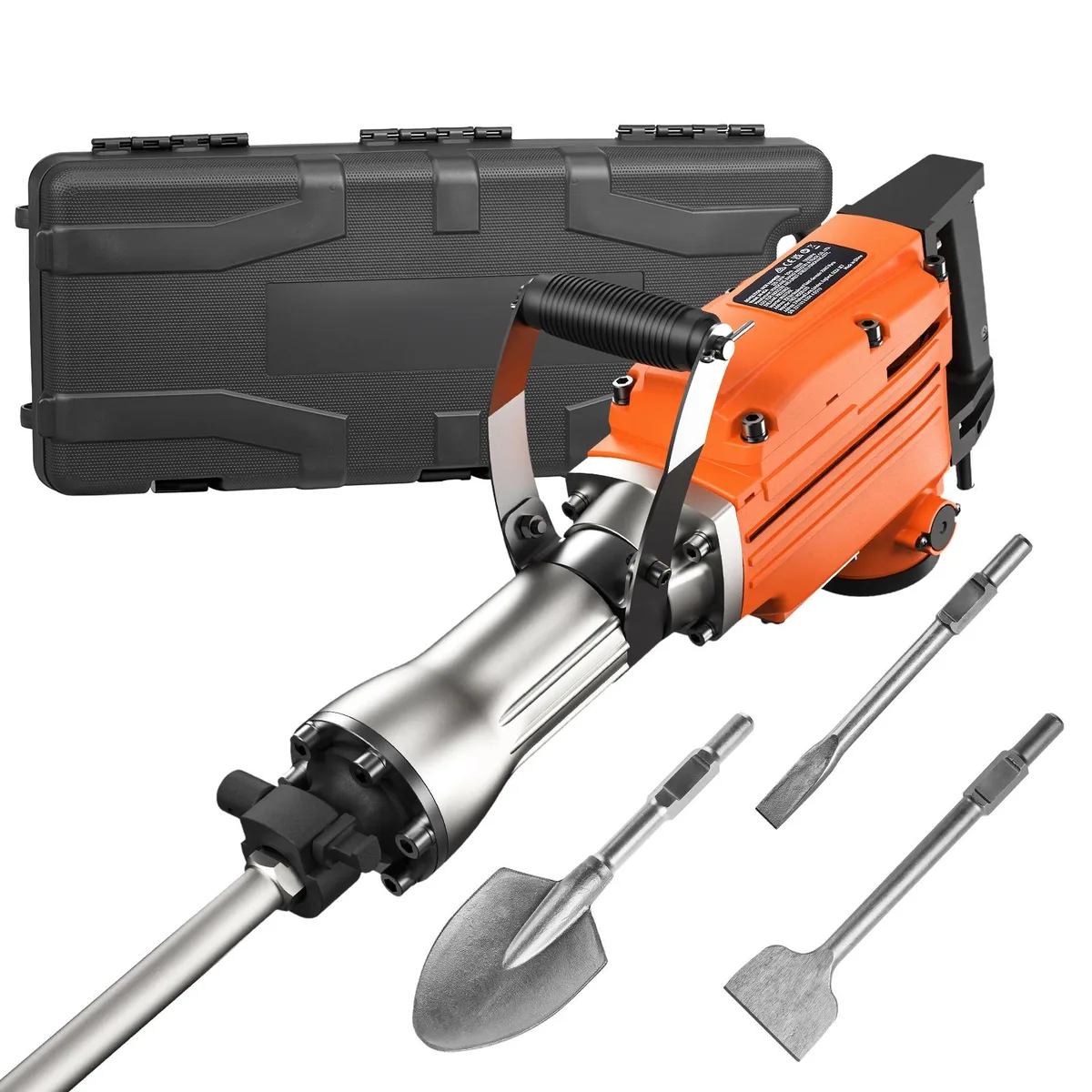 VEVOR VEVOR JH-65 Demolition Jack Hammer 2200W 1400 BPM 6 Chisels — product photo