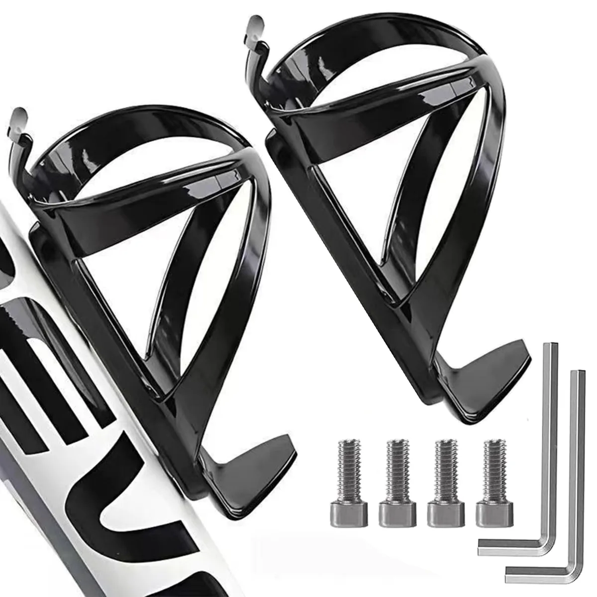  Hollywood Racks Bike Water Bottle Holders 2 Pack Black — product photo