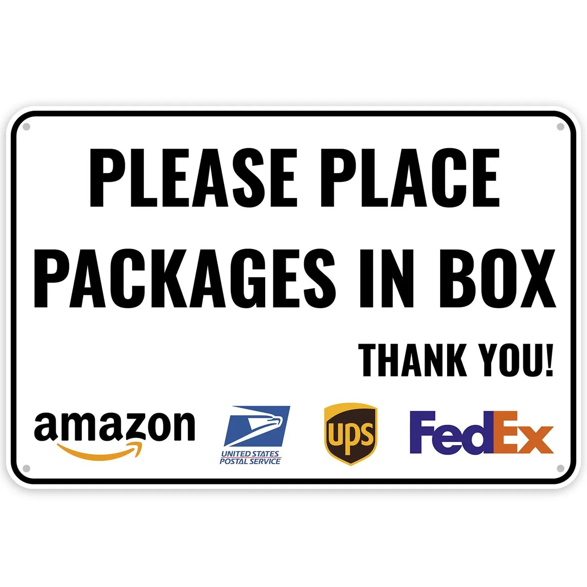  Victor PDS-1 Delivery Sign 12 x 8 Inches Aluminum — product photo