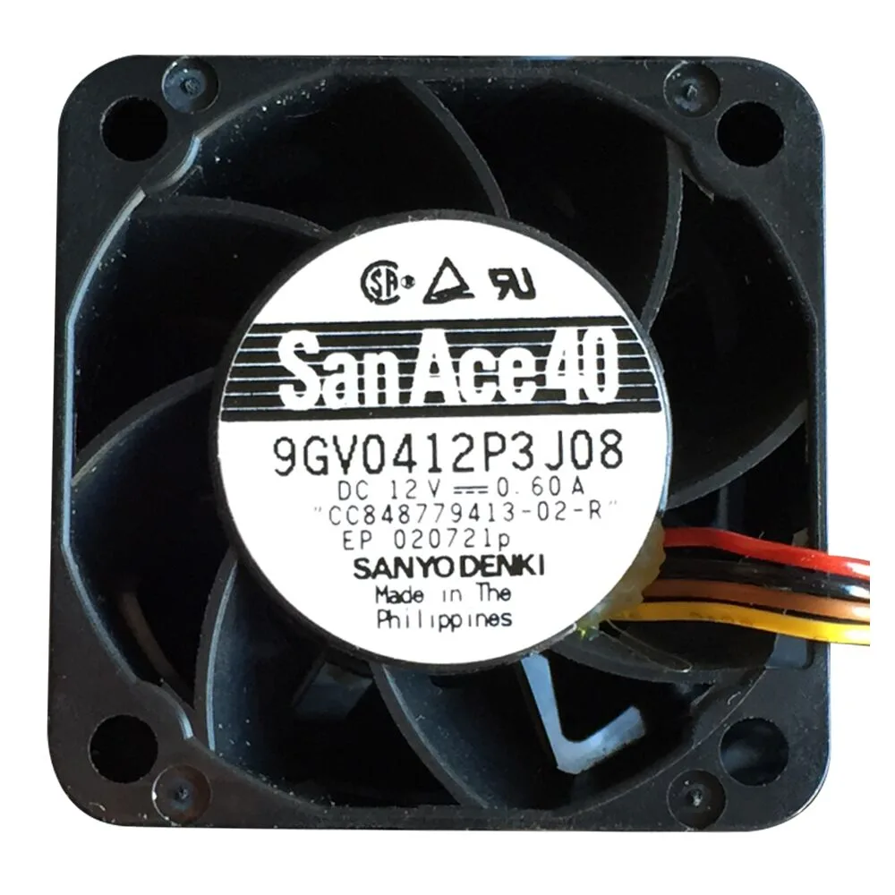 Fans Fans 9GV0412P3J08 DC12V 0.6A 4CM four wire case fan — product photo