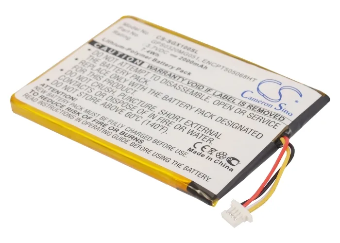 CameronSino CameronSino SCS-SGX100SL-A 2000mAh Battery SkyCaddie SGX — product photo