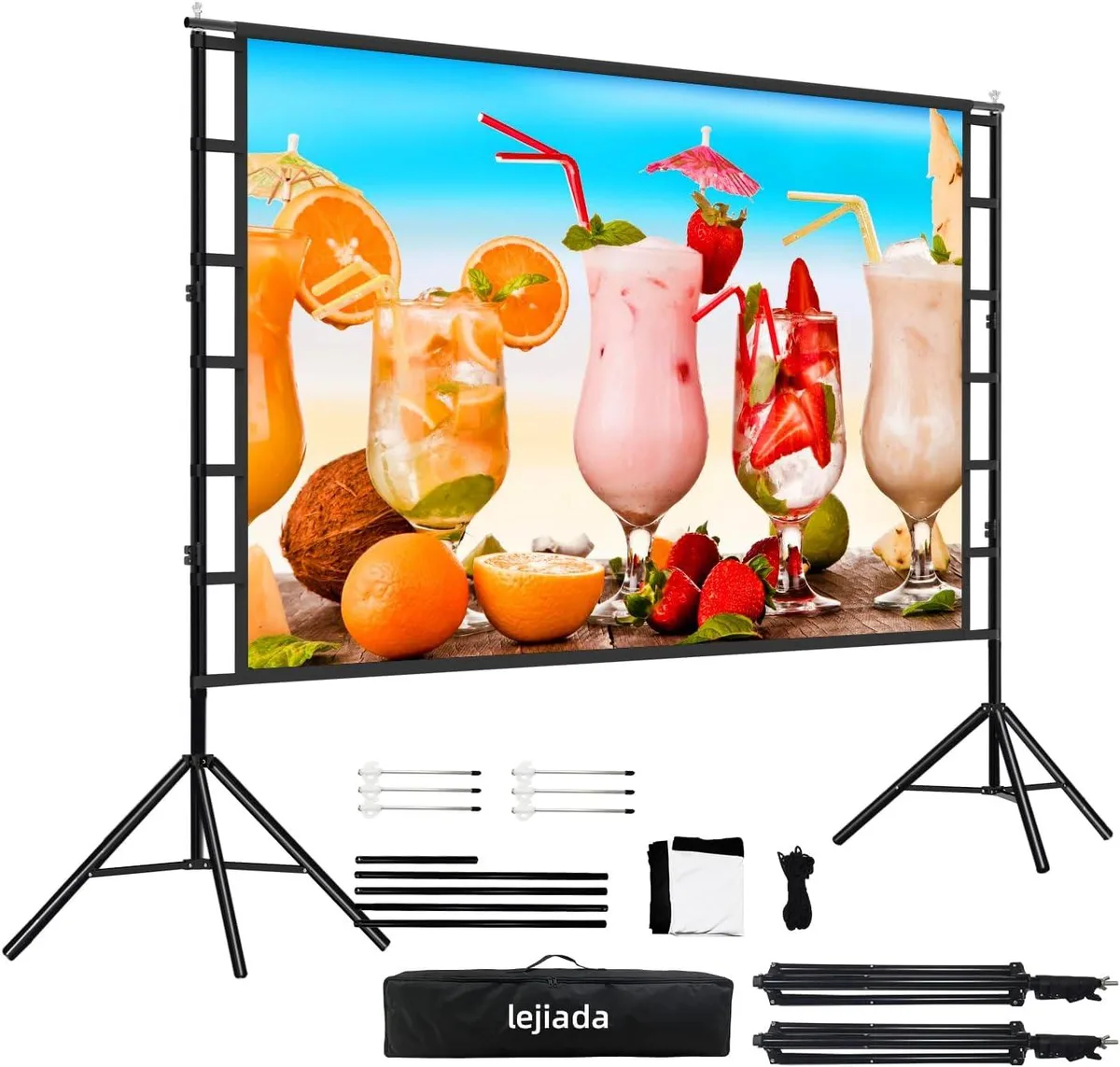 PISKEKAT PISKEKAT 11-Foot 150 inch Projector Screen with Stand — product photo