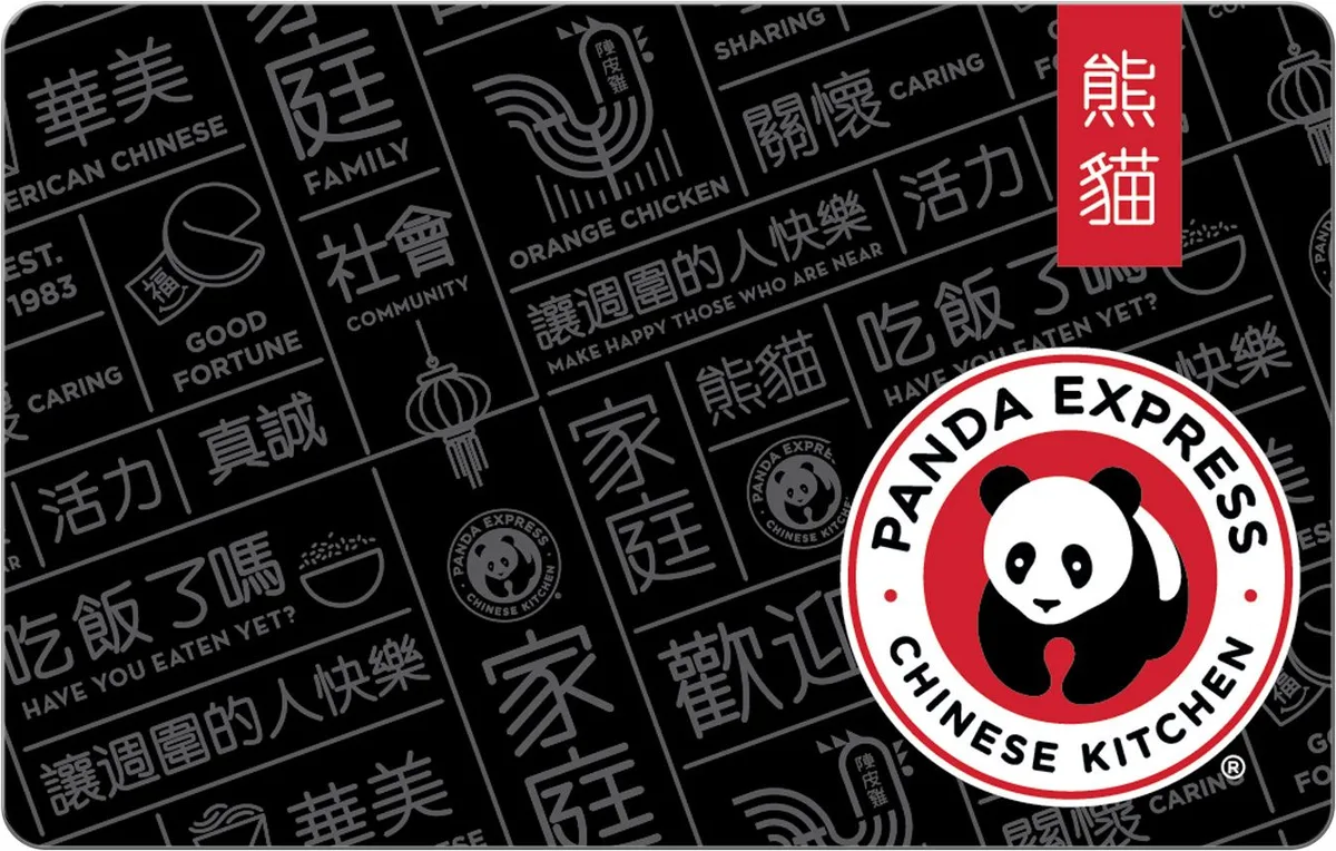 Panda Express Panda Express PES-1500 $15 Gift Card restaurant — product photo