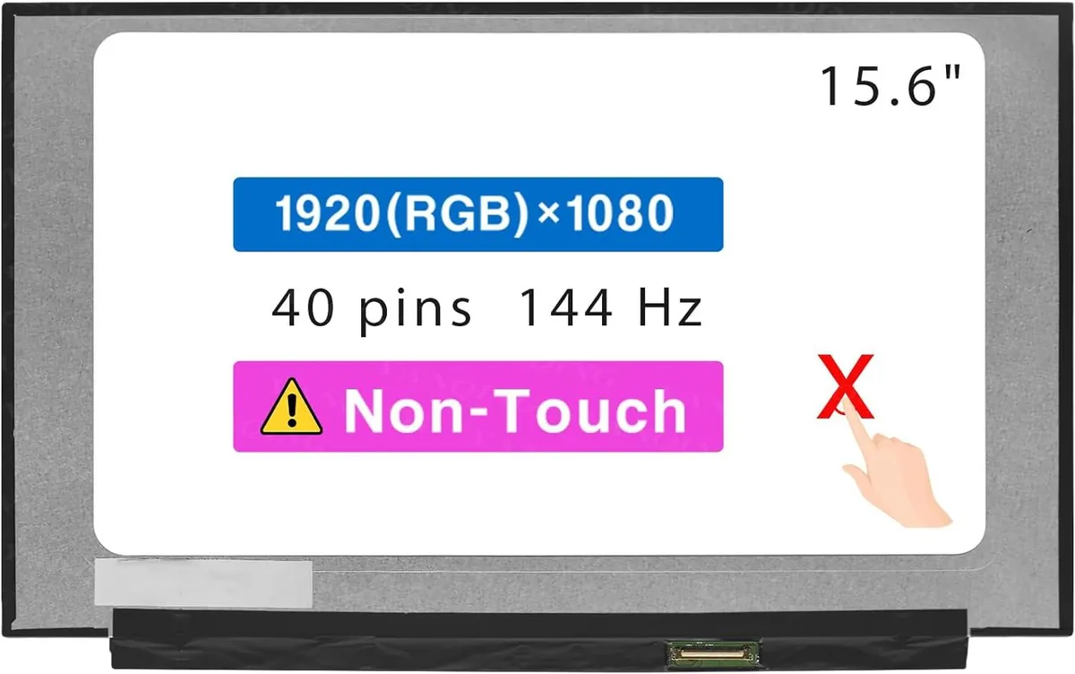 NUOLAISUN NUOLAISUN 15.6" FHD 1920x1080 144 Hz 40 pin laptop screen — product photo