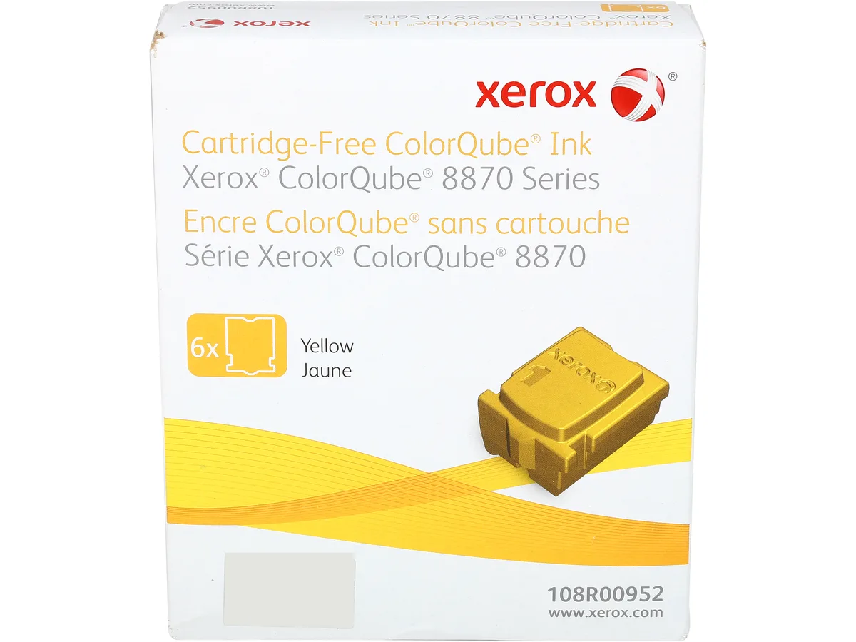 XEROX XEROX 108R00952 Solid Ink Yellow 6 Pack ink cartridges (genuine brands) — product photo