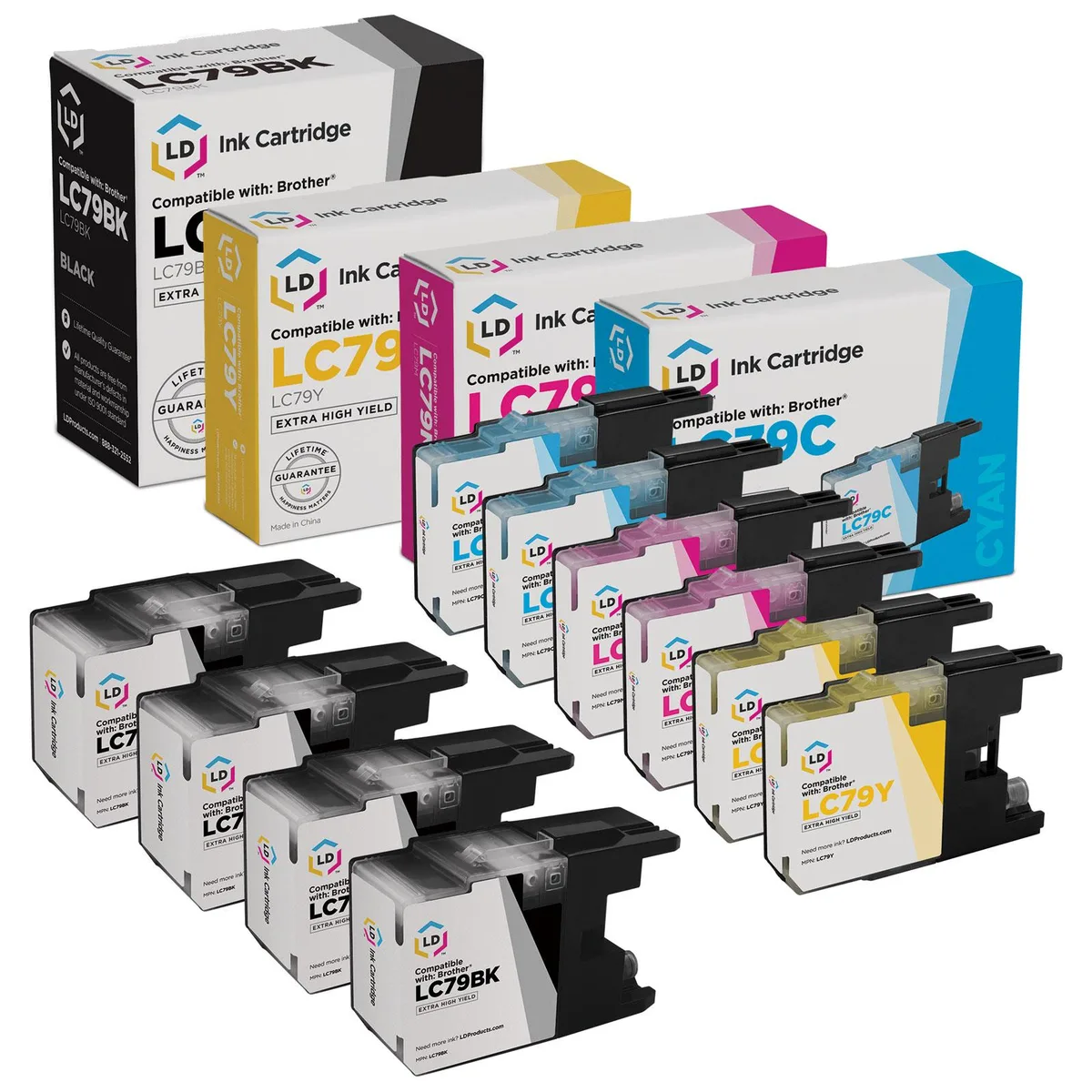 LD Products LD Products Compatible Ink Cartridge Brother LC79 10-Pack (4BK 2C 2M 2Y) — product photo