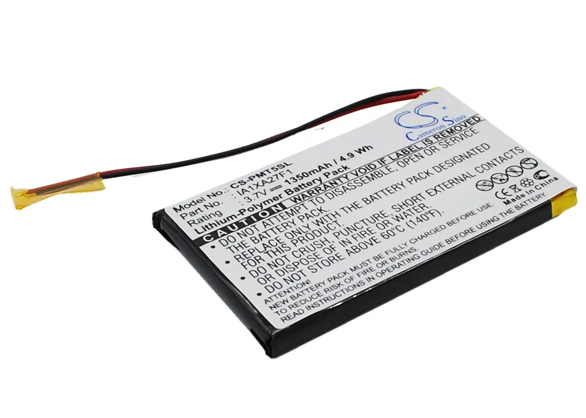 Rectangular replacement battery for Tungsten T5 handheld, matte finish