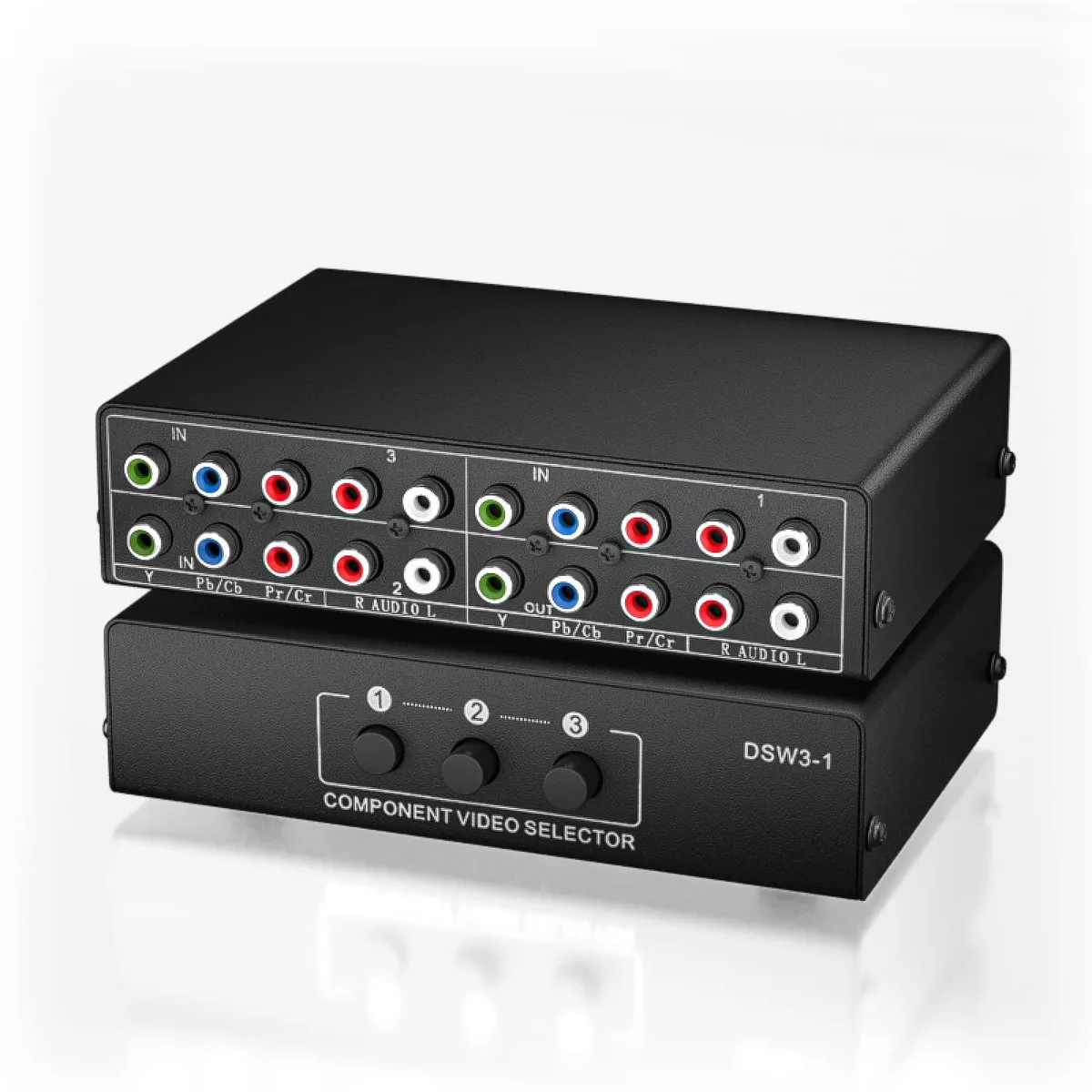 Vszerda Vszerda 3-in-1 Out Component AV Switch 1080P 3-Port RCA — product photo