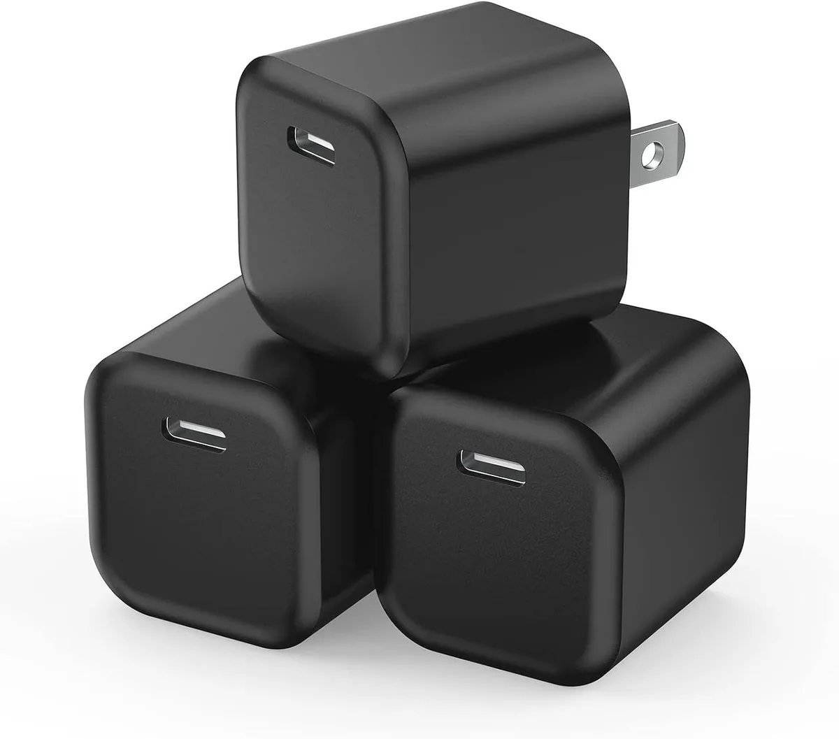 ONITOON ONITOON USB-C Wall Charger 2.4A Black 3-Pack — product photo