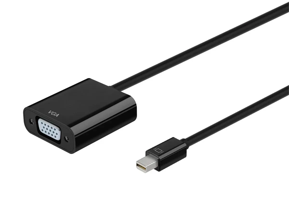 Monoprice Inc. Monoprice 112786 Mini DisplayPort 1.2a Thunderbolt to VGA Active Adapter Black — product photo