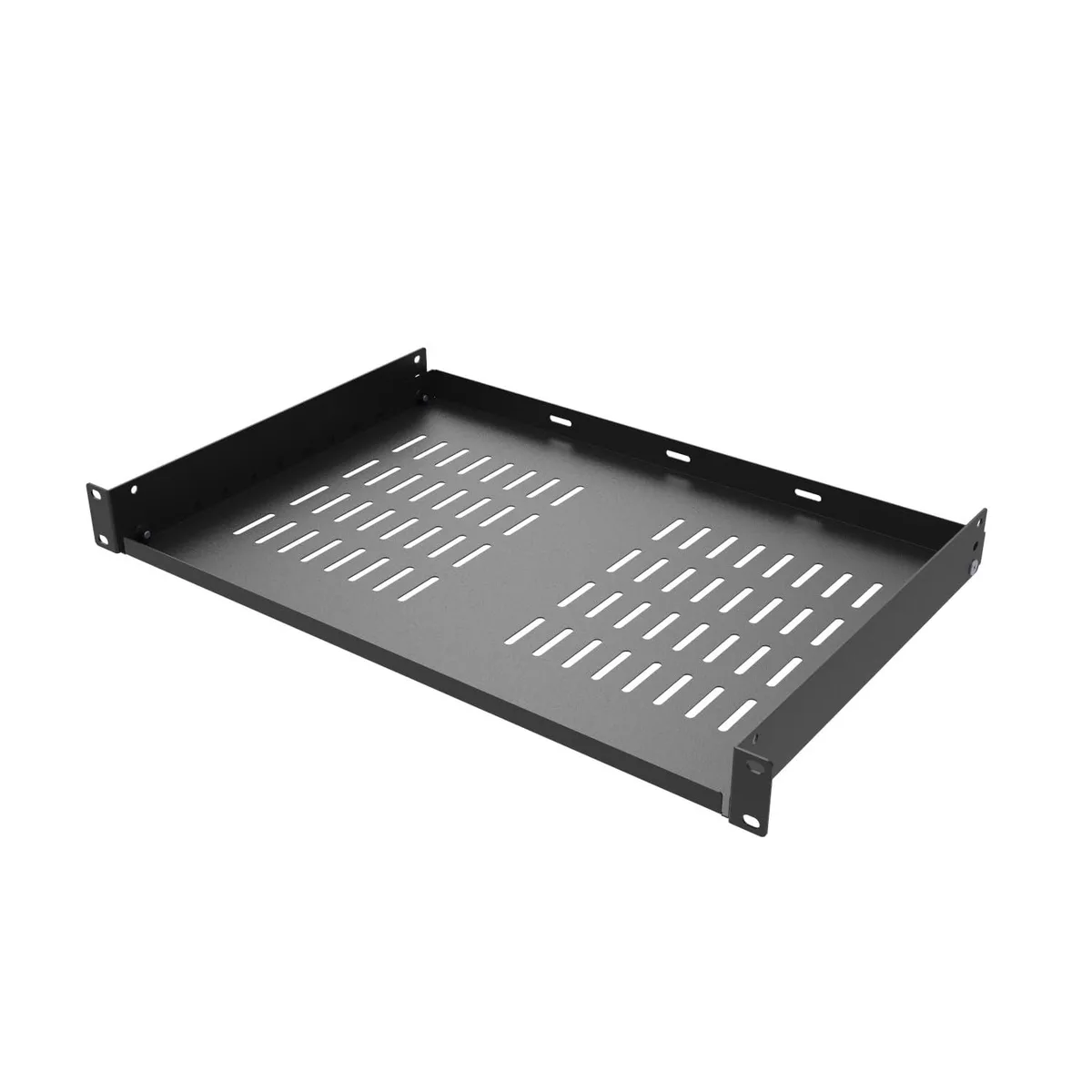  StarTech.com 1U Vented Cantilever Shelf 12" Deep 19" Rack Black — product photo