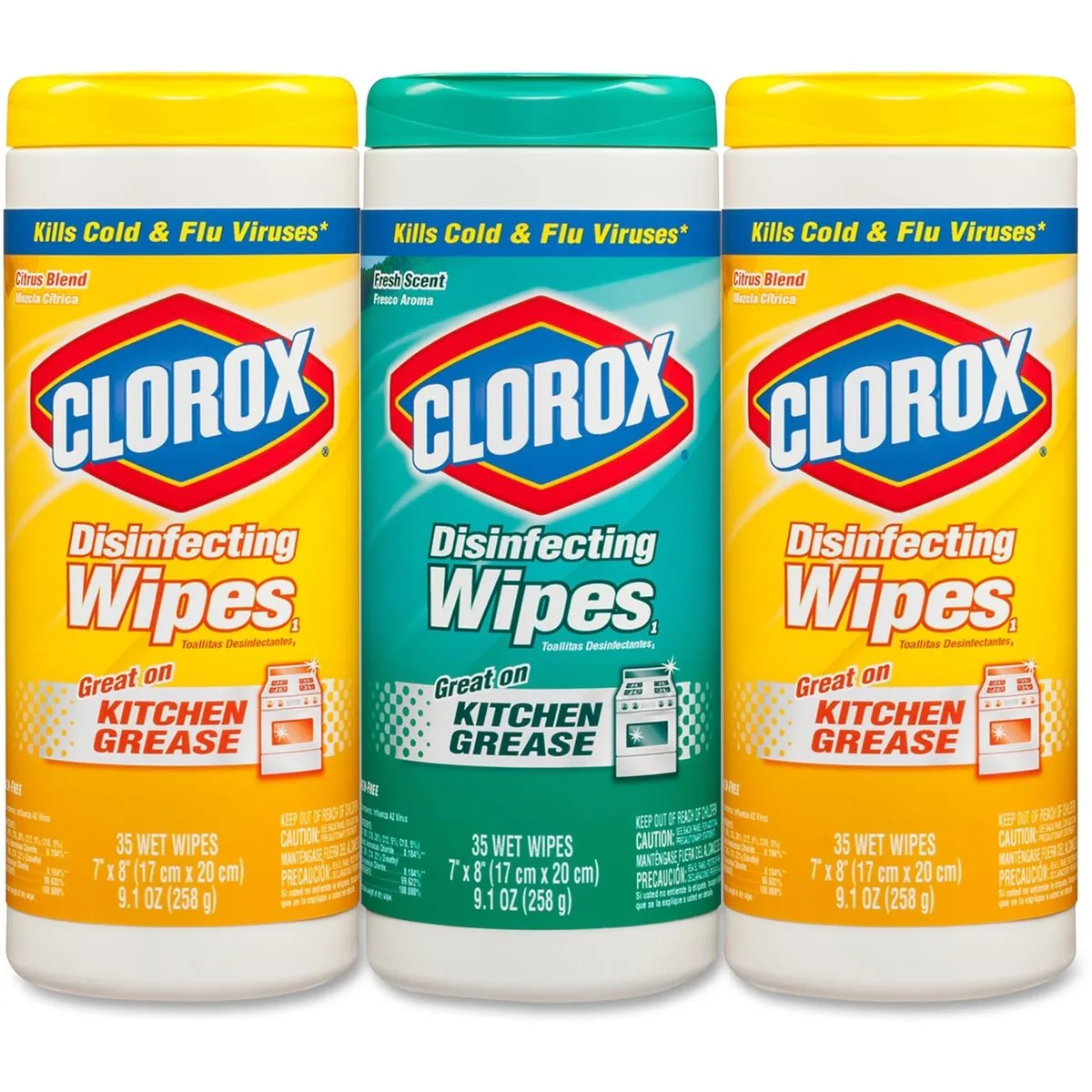 Clorox Clorox 30112CT Disinfecting Wipes 15 Canisters 35 Count — product photo