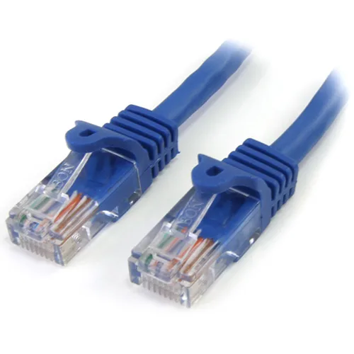 STARTECH STARTECH RJ45PATCH2 2 ft Cat 5 Blue Snagless UTP Patch Cable — product photo