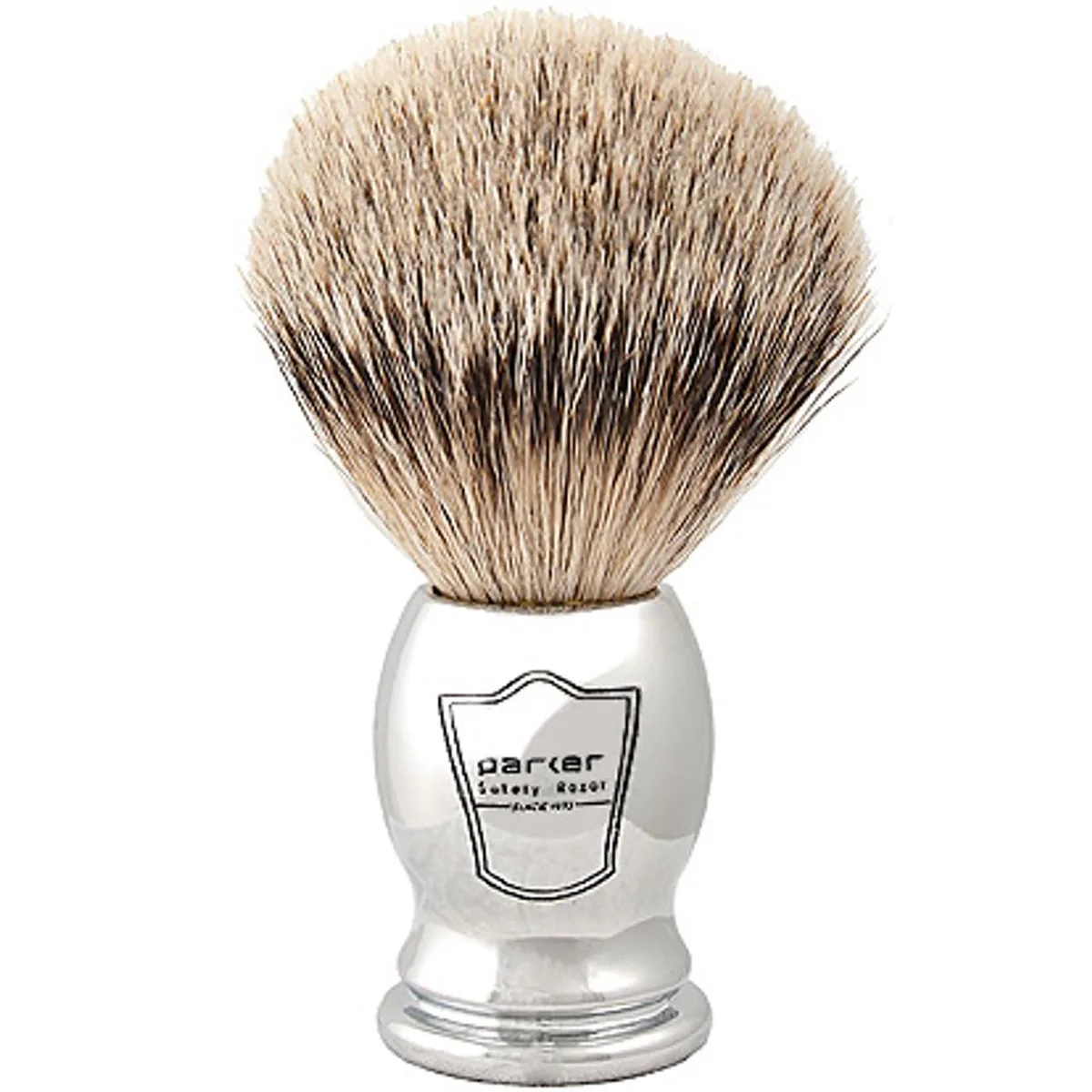 TAURKENAM TAURKENAM Silvertip Badger Shaving Brush Chrome Handle Stand — product photo