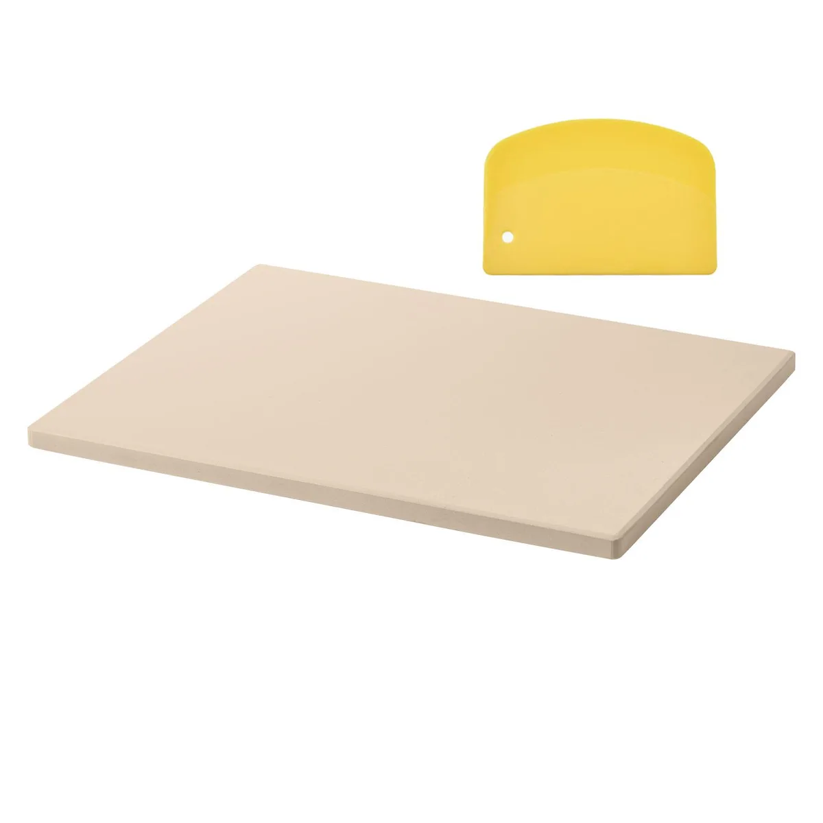 VEVOR VEVOR 15 x 12 in Cordierite Pizza Stone 0.6 in with Scraper — product photo