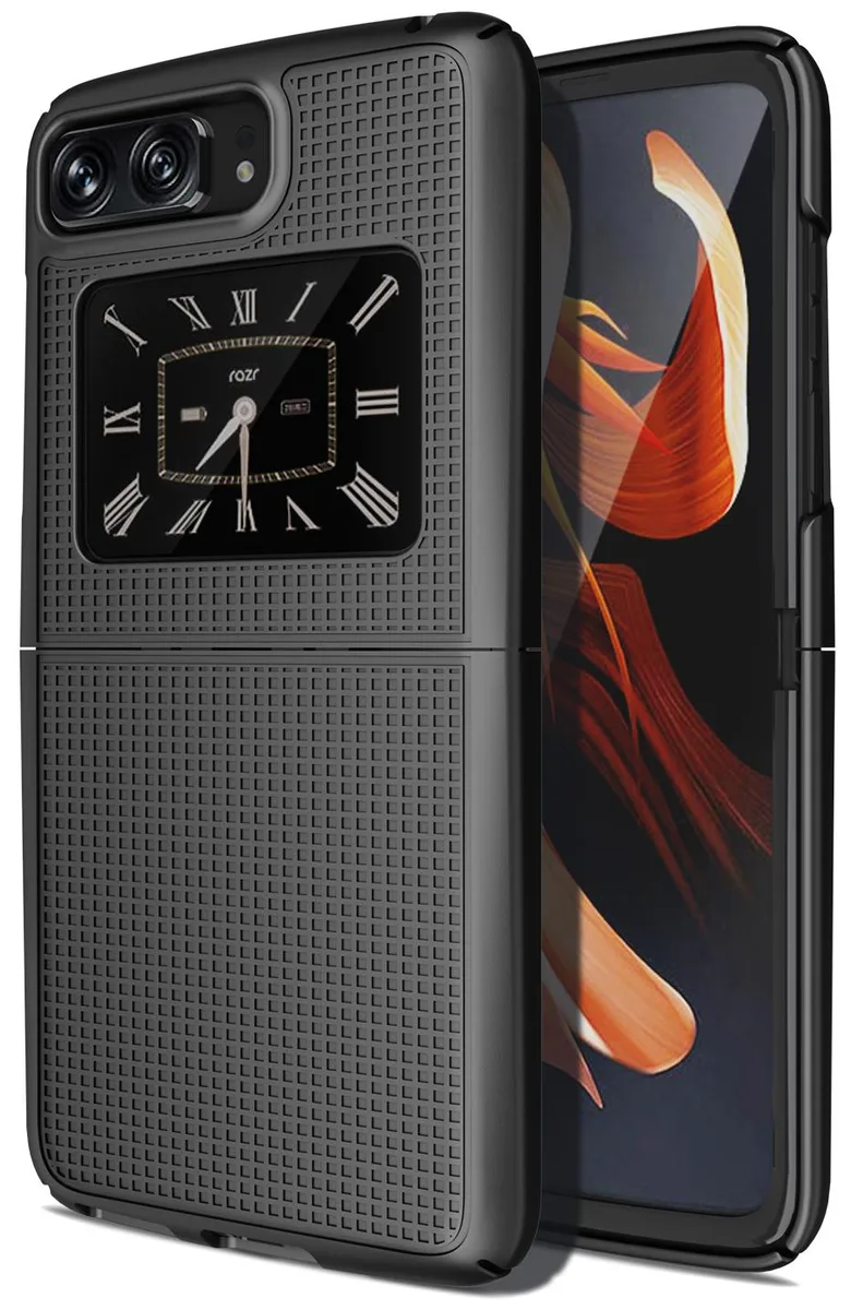 Nakedcellphone Nakedcellphone Textured Grid Hard Case for Motorola RAZR 3 5G (2022) — product photo