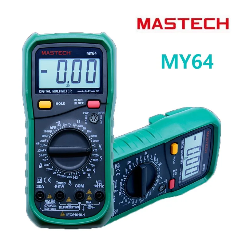 MASTECH MASTECH MY64 Digital Multimeter Auto Range Capacitance Frequency — product photo