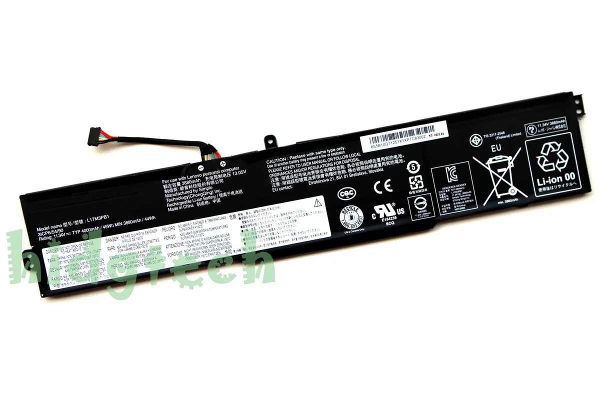 Beisite Beisite L17M3PB1 laptop battery 45Wh 11.34V 11.4V 31CP6/54/90 for Lenovo IdeaPad 330G 330-15ICH 330-17ICH — product photo