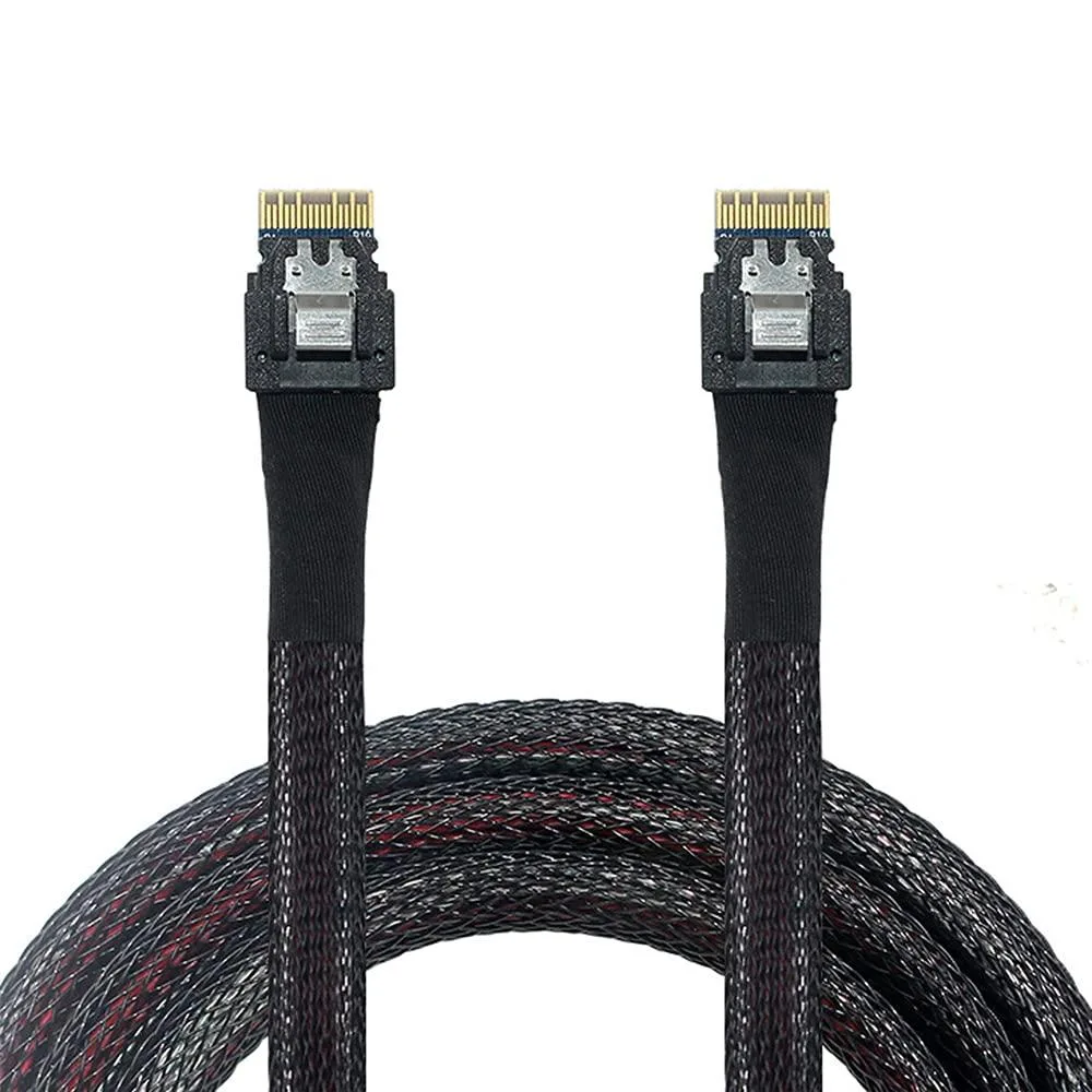LORDWORLD LORDWORLD SAS 4.0 SFF-8654 4i 38pin to Slim SAS Cable 50cm — product photo