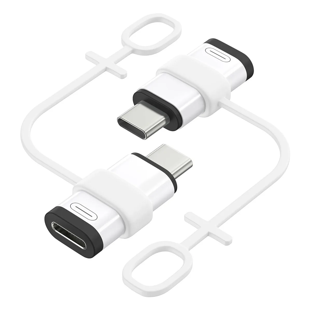  Moki P840401449554 Lightning to USB-C Adapter 2 Pack White Black — product photo