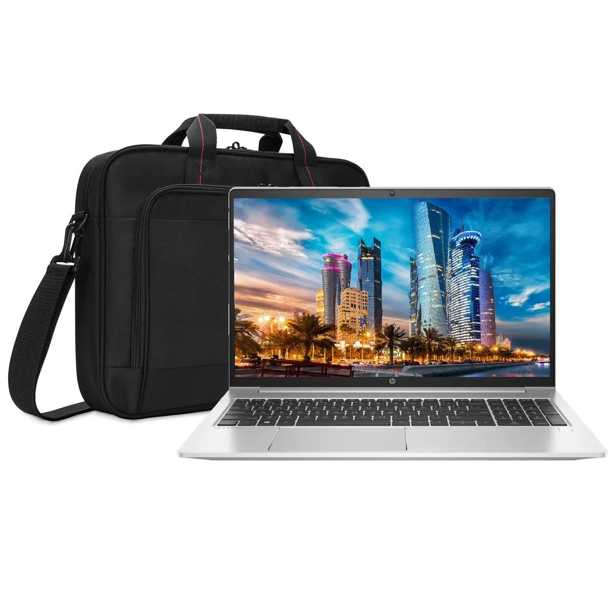 HP HP ProBook 455 G8 15.6in laptop Ryzen 7 5800U 16GB 512GB NVMe Win 10 Pro Silver bag — product photo