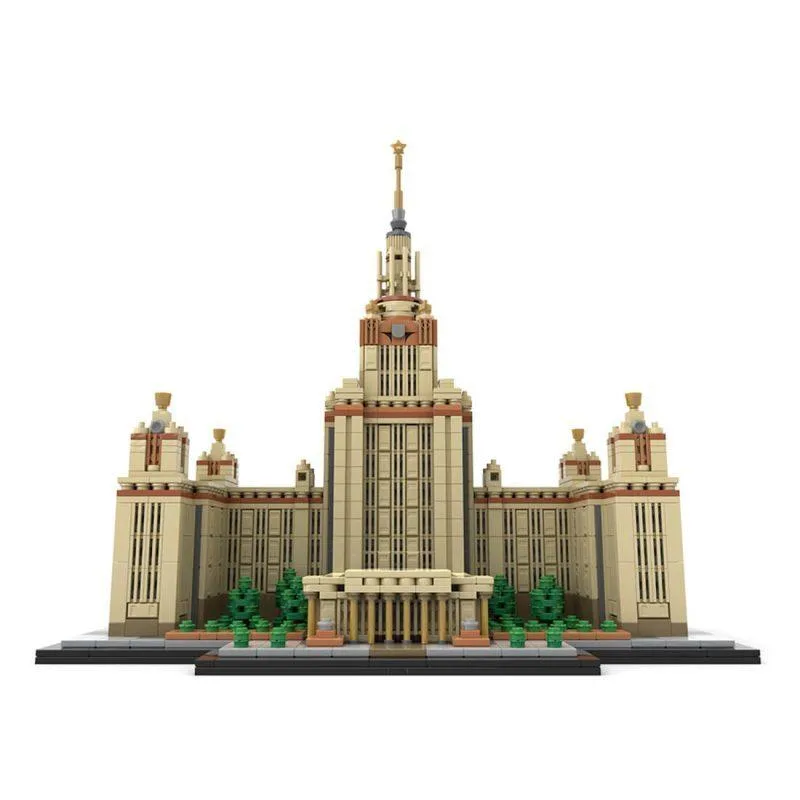 ZITIANYOUBUILD ZITIANYOUBUILD MOC-203389 Moscow State University Building Blocks 1/800 Scale 2947PCS — product photo