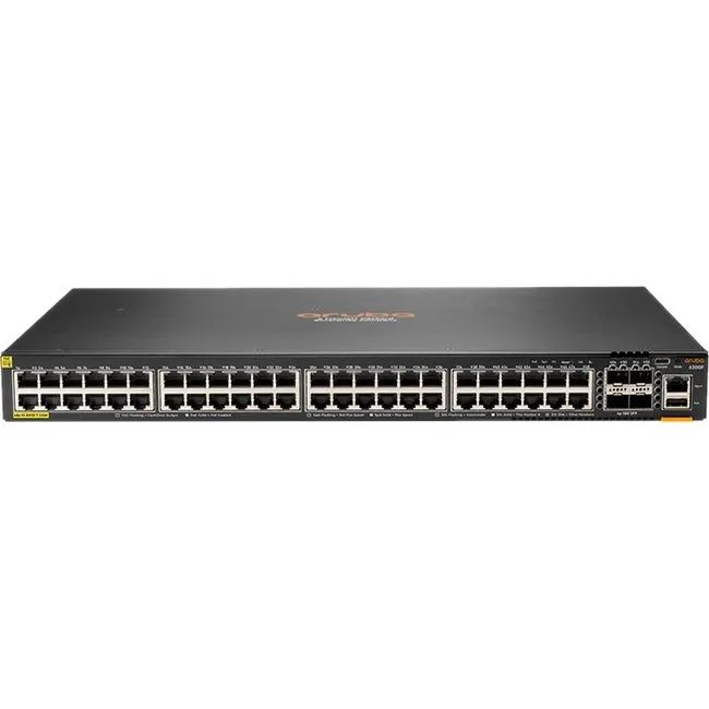 HPE HPE Aruba 6200F 48G Class4 PoE 4SFP+ 370W Switch JL727AABA — product photo