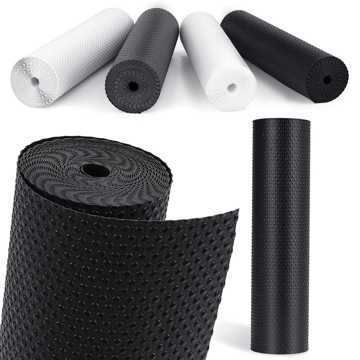 Black waterproof shelf liner roll 11.8in wide 10ft long