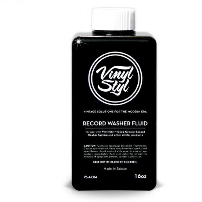 16oz clear bottle of record washer fluid refill