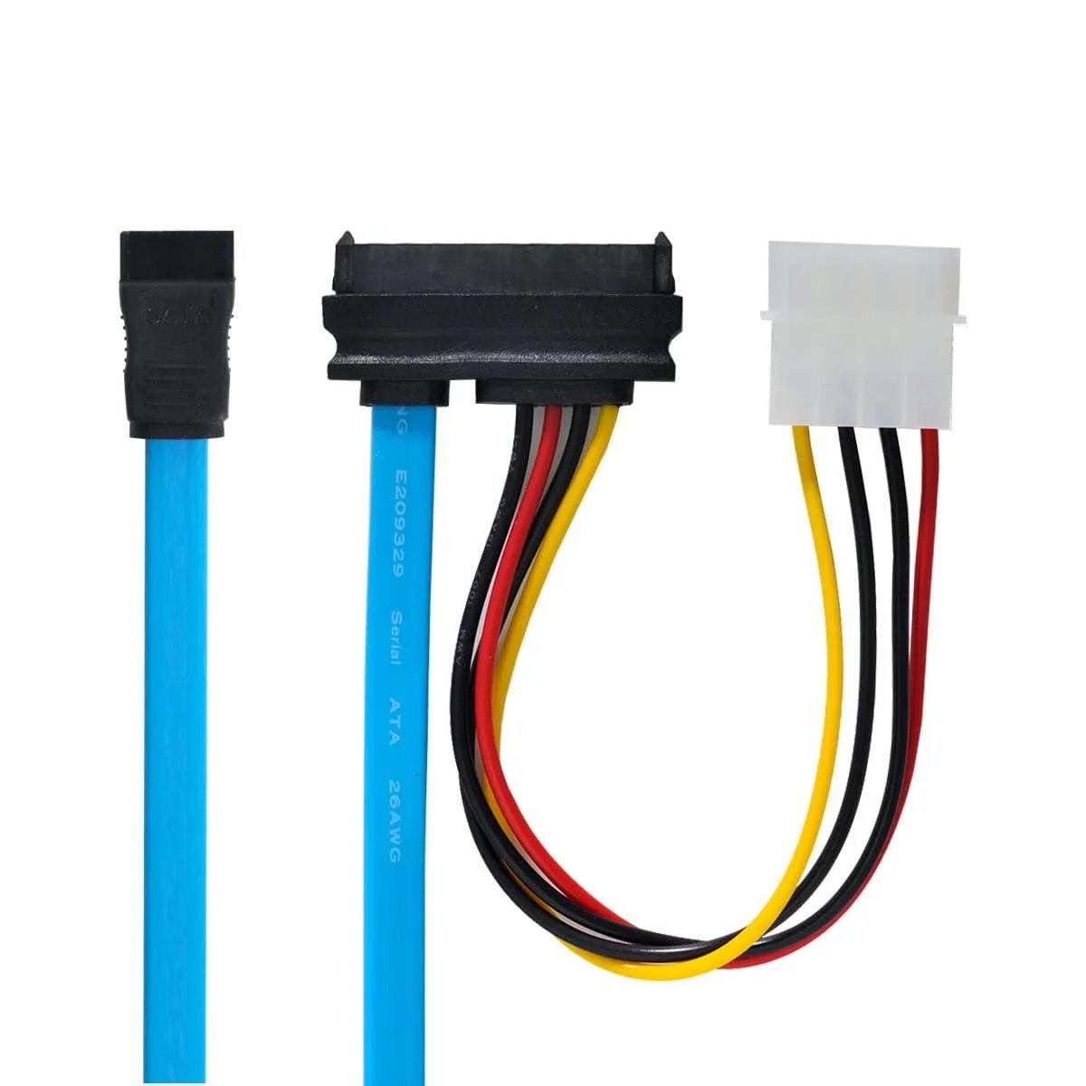 Vszerda Vszerda SAS SFF-8482 29-pin to SATA 22-pin cable with IDE 4-pin power — product photo