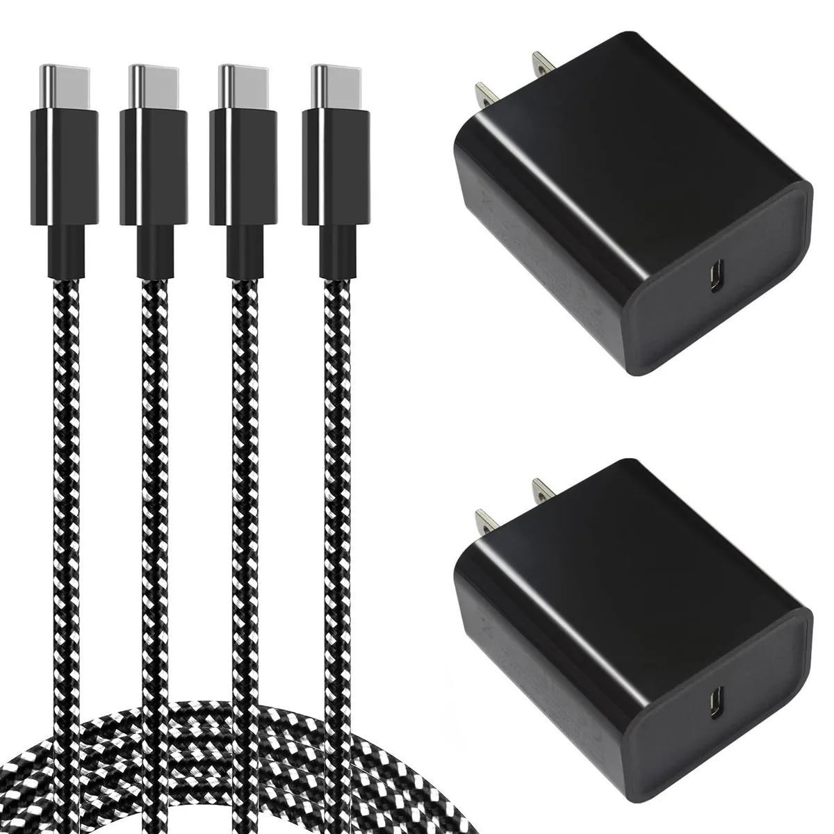 KEHIPI KEHIPI 45W USB-C Fast Charger 2-Pack with 3FT Cable — product photo