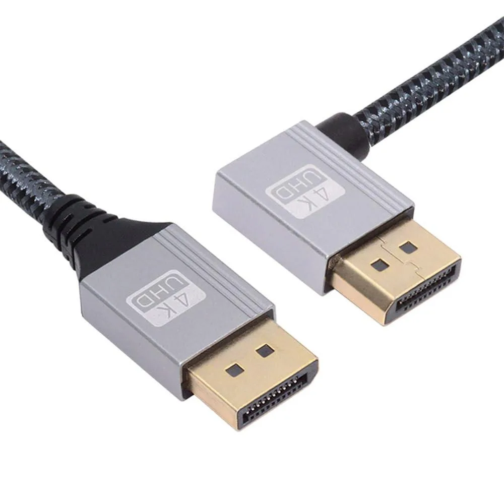 Fervit Fervit DisplayPort to DisplayPort Cable 32.4 Gbps Right Angled 2.0 m — product photo