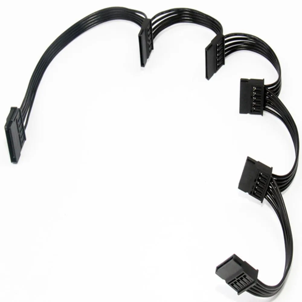 Ruth's sister Ruth's sister 1 to 5 SATA Splitter Power Cable 18AWG — product photo