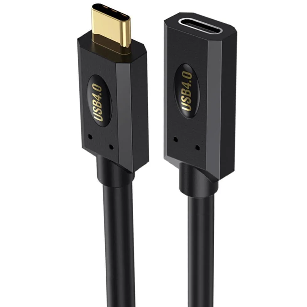 Vszerda Vszerda USB 4.0 coiled cable USB-C male to female straight to straight 1.2 m 40 Gbps 240 W — product photo