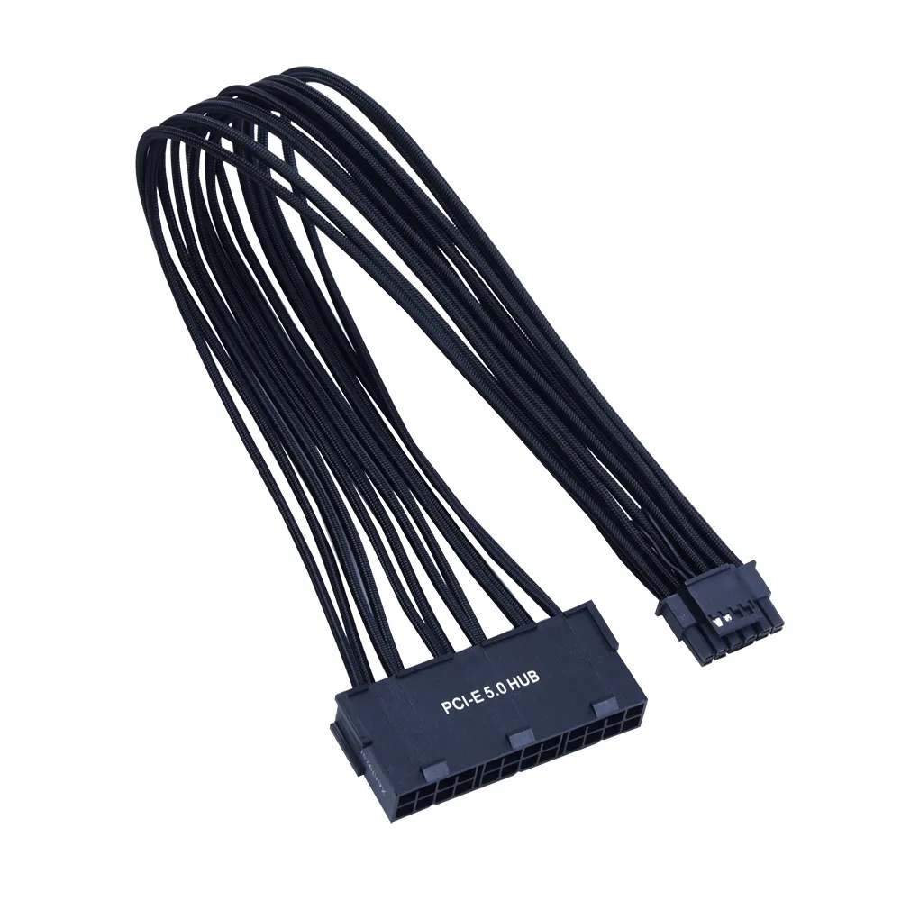 Xenlazar Xenlazar Superior Triple 6+2pin to 12VHPWR Extension Cable 300mm 600W PCIe 5.0 Black — product photo