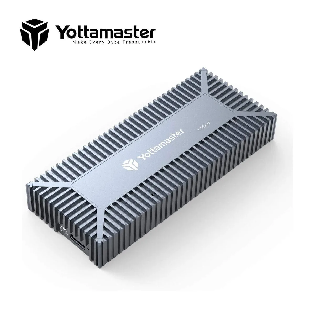 Yottamaster Yottamaster 40Gbps M.2 NVMe Enclosure Y-Sober Aluminium Fan — product photo